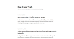 Desktop Screenshot of bedbugswar.com