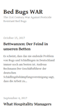 Mobile Screenshot of bedbugswar.com